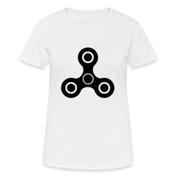 fidget spinner - Women's Breathable T-Shirt - white - Front - AI Model Female 172 dark (172cm)