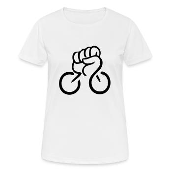 Critical Mass - Frauen T-Shirt atmungsaktiv - Weiß - Vorne - AI Model Female 172 dark (172cm)