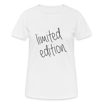 Limited Edition - Frauen T-Shirt atmungsaktiv - Weiß - Vorne - AI Model Female 172 dark (172cm)