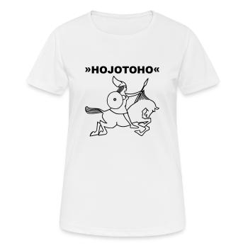 Walküre HOJOTOHO - Frauen T-Shirt atmungsaktiv - Weiß - Vorne - AI Model Female 172 dark (172cm)