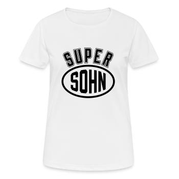 Fils / Fille / Petit-Fils / Petite-Fille - T-shirt respirant Femme - blanc - Devant - AI Model Female 172 dark (172cm)