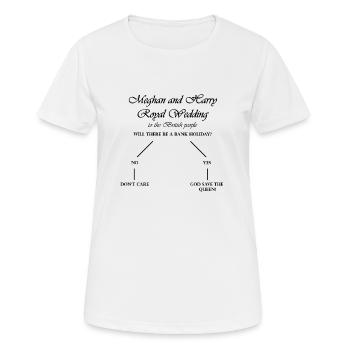 HT Royal Wedding Bank Holiday - Frauen T-Shirt atmungsaktiv - Weiß - Vorne - AI Model Female 172 dark (172cm)