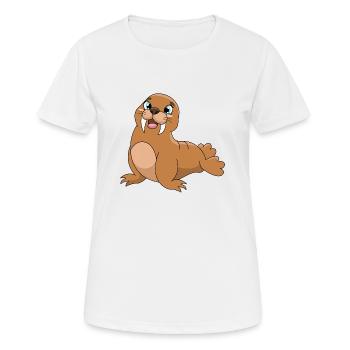 morse - T-shirt respirant Femme - blanc - Devant - AI Model Female 172 dark (172cm)