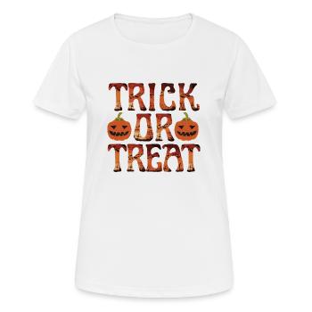 süßes oder Saures Halloween Design - Frauen T-Shirt atmungsaktiv - Weiß - Vorne - AI Model Female 172 dark (172cm)