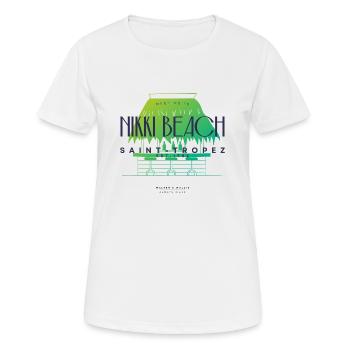 Walter & Wallis - Cote d Azur - T-shirt respirant Femme - blanc - Devant - AI Model Female 172 dark (172cm)