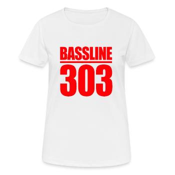 Elektronische Musik Bassline 303 Geschenk - Frauen T-Shirt atmungsaktiv - Weiß - Vorne - AI Model Female 172 dark (172cm)