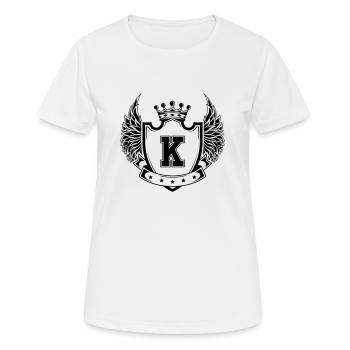 Coat of arms K - Women's Breathable T-Shirt - white - Front - AI Model Female 172 dark (172cm)