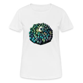 Le troupeau de moutons - T-shirt respirant Femme - blanc - Devant - AI Model Female 172 dark (172cm)