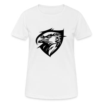 Adler im Profil - Frauen T-Shirt atmungsaktiv - Weiß - Vorne - AI Model Female 172 dark (172cm)