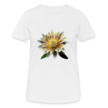 La fleur de nénuphar - T-shirt respirant Femme - blanc - Devant - AI Model Female 172 dark (172cm)