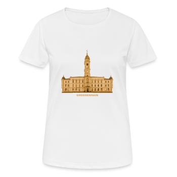 Mairie de Grossenhain Meissen Saxe - T-shirt respirant Femme - blanc - Devant - AI Model Female 172 dark (172cm)