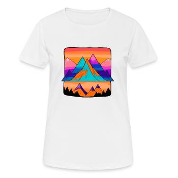 Hills on hills on hills - Women's Breathable T-Shirt - white - Front - AI Model Female 172 dark (172cm)