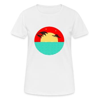 UFO Sea - Women's Breathable T-Shirt - white - Front - AI Model Female 172 dark (172cm)