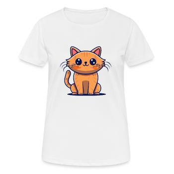 sweet kitty - Women's Breathable T-Shirt - white - Front - AI Model Female 172 dark (172cm)