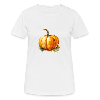 citrouille - T-shirt respirant Femme - blanc - Devant - AI Model Female 172 dark (172cm)
