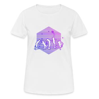 Tennis Tennis Tennis Tennis Men - Women's Breathable T-Shirt - white - Front - AI Model Female 172 dark (172cm)