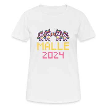 Unicorn Mall 2024 Party - Women's Breathable T-Shirt - white - Front - AI Model Female 172 dark (172cm)