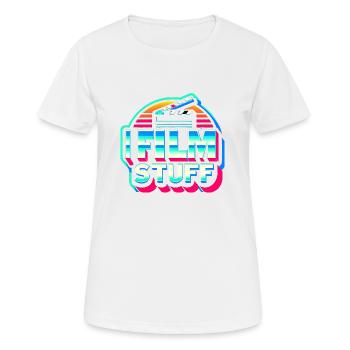 I Film Stuff 17 - Frauen T-Shirt atmungsaktiv - Weiß - Vorne - AI Model Female 172 dark (172cm)