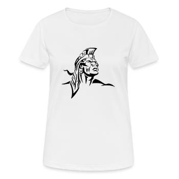 indianer - Frauen T-Shirt atmungsaktiv - Weiß - Vorne - AI Model Female 172 dark (172cm)