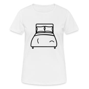 lit - T-shirt respirant Femme - blanc - Devant - AI Model Female 172 dark (172cm)