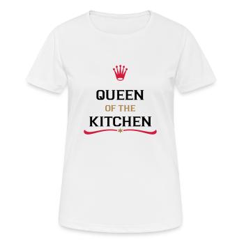 Tablier de cuisine pour un cuisinier parfait - T-shirt respirant Femme - blanc - Devant - AI Model Female 172 dark (172cm)