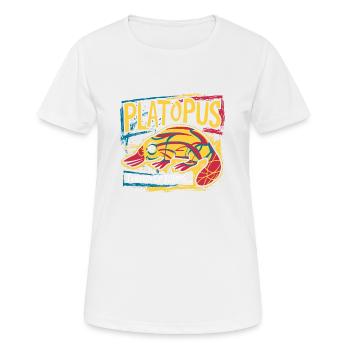 Platopus - Théorie des Formes Philosophie - T-shirt respirant Femme - blanc - Devant - AI Model Female 172 dark (172cm)