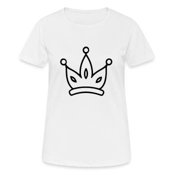 Diadem - Frauen T-Shirt atmungsaktiv - Weiß - Vorne - AI Model Female 172 dark (172cm)