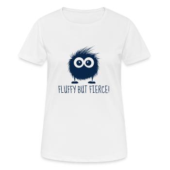 Monster - Fluffy, but fearless! - Women's Breathable T-Shirt - white - Front - AI Model Female 172 dark (172cm)