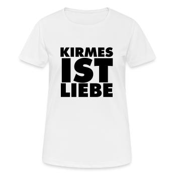 kirmes-ist-liebe - Frauen T-Shirt atmungsaktiv - Weiß - Vorne - AI Model Female 172 dark (172cm)