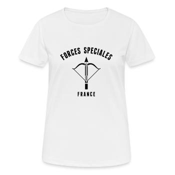fs cos - T-shirt respirant Femme - blanc - Devant - AI Model Female 172 dark (172cm)