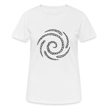 Spirale maori - T-shirt respirant Femme - blanc - Devant - AI Model Female 172 dark (172cm)