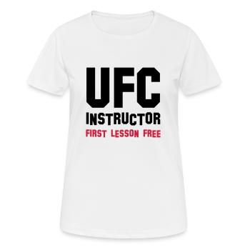 ufc instructor - Women's Breathable T-Shirt - white - Front - AI Model Female 172 dark (172cm)
