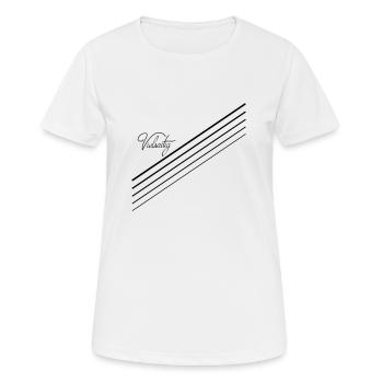 Vielsaitig - Frauen T-Shirt atmungsaktiv - Weiß - Vorne - AI Model Female 172 dark (172cm)