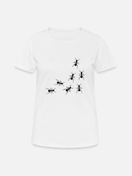ants - Women's Breathable T-Shirt - white