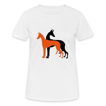 Couple de podencos - Women's Breathable T-Shirt - white - Front - AI Model Female 172 dark (172cm)