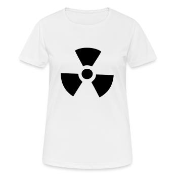 nucléaire radioactif atomique - T-shirt respirant Femme - blanc - Devant - AI Model Female 172 dark (172cm)