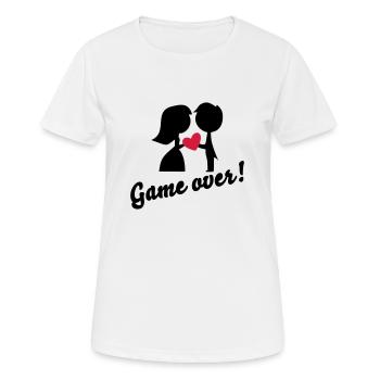wedding - Women's Breathable T-Shirt - white - Front - AI Model Female 172 dark (172cm)