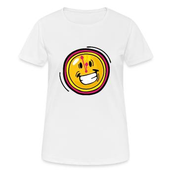 Smiley New Year 5 to Midnight - T-shirt respirant Femme - blanc - Devant - AI Model Female 172 dark (172cm)