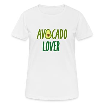 Avocado - Frauen T-Shirt atmungsaktiv - Weiß - Vorne - AI Model Female 172 dark (172cm)