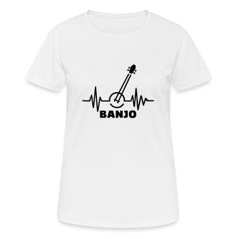 banjo - T-shirt respirant Femme - blanc - Devant - AI Model Female 172 dark (172cm)
