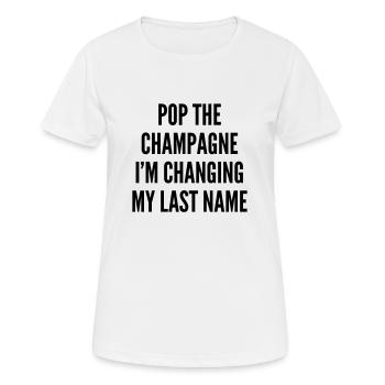 The Fashion Tee - Pop the changing name - Women's Breathable T-Shirt - white - Front - AI Model Female 172 dark (172cm)