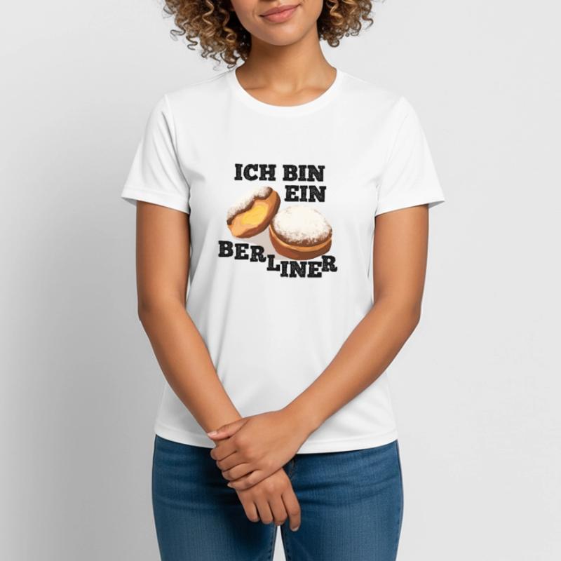 Ich bin ein Berliner Frauen T-Shirt atmungsaktiv