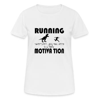 Dinosaurier Dino Dinosaur - Women's Breathable T-Shirt - white - Front - AI Model Female 172 dark (172cm)