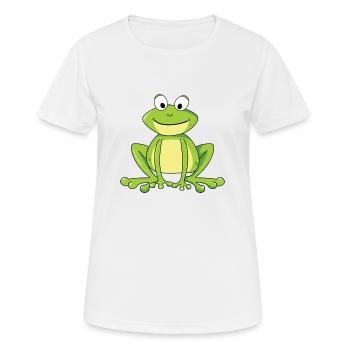 frog - Women's Breathable T-Shirt - white - Front - AI Model Female 172 dark (172cm)