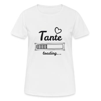 Tante loading - du wirst Tante - Frauen T-Shirt atmungsaktiv - Weiß - Vorne - AI Model Female 172 dark (172cm)