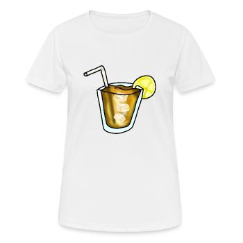 Thé froid - T-shirt respirant Femme - blanc - Devant - AI Model Female 172 dark (172cm)