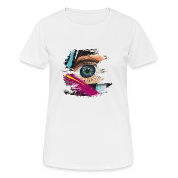 Graffiti - T-shirt respirant Femme - blanc - Devant - AI Model Female 172 dark (172cm)