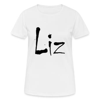 liz - Frauen T-Shirt atmungsaktiv - Weiß - Vorne - AI Model Female 172 dark (172cm)