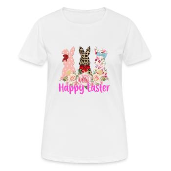 Happy Easter Easter Easter Egg Easter Celebration Easter - Women's Breathable T-Shirt - white - Front - AI Model Female 172 dark (172cm)