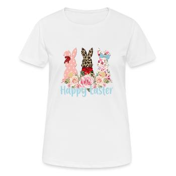 Happy Easter Easter Easter Egg Easter Celebration Easter - Women's Breathable T-Shirt - white - Front - AI Model Female 172 dark (172cm)
